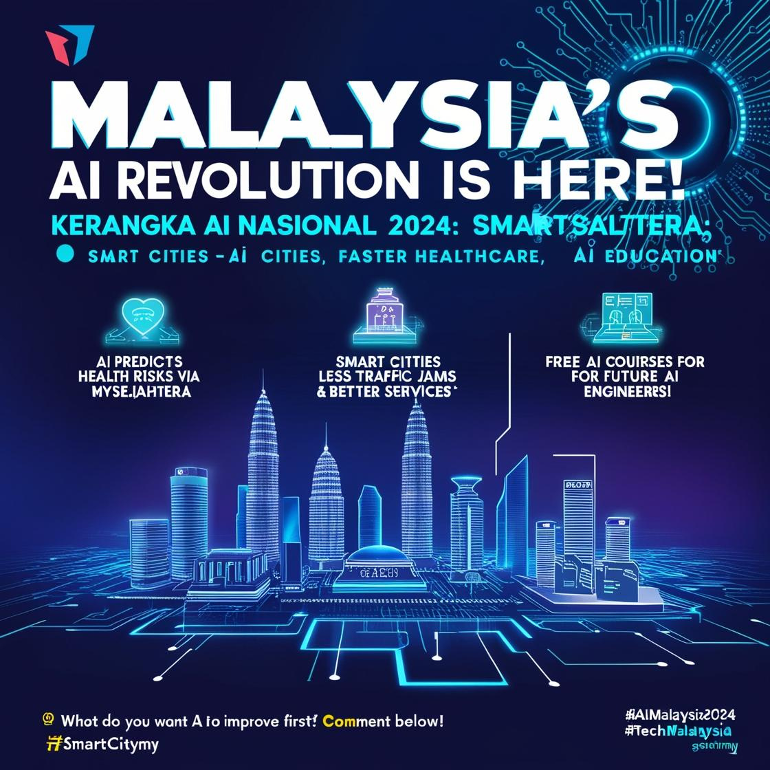 Kerangka AI Malaysia 2024: Smart City, MySejahtera AI & Future Tech